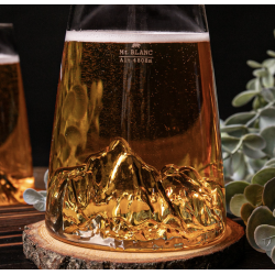 VERRE TOPOGRAPHIC MONT BLANC