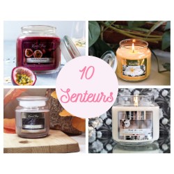 BOUGIE JAR CIRE COLOREE 430G